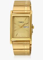 Timex L501-Sor Golden/Golden Analog Watch