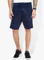 Tom Tailor Blue Printed Shorts