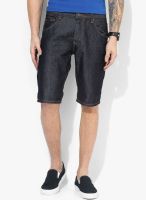 Tom Tailor Blue Solid Shorts