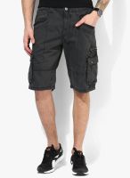 Tom Tailor Grey Solid Shorts