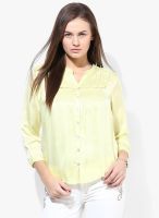 United Colors of Benetton Yellow Solid Shirt