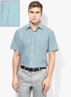 Van Heusen Green Slim Fit Formal Shirt