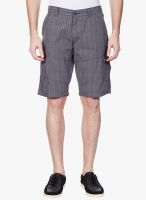 Vintage Grey Checked Shorts