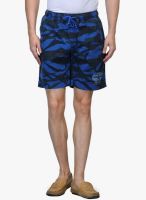 WYM Blue Solid Shorts