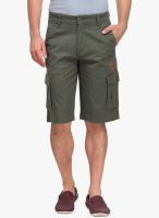 WYM Green Solid Shorts