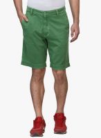 WYM Green Solid Shorts