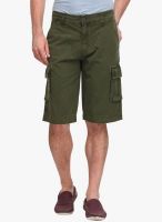 WYM Green Solid Shorts