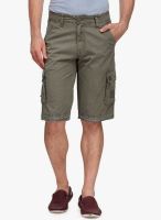 WYM Green Solid Shorts