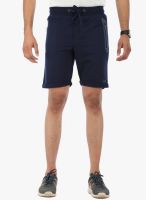 WYM Navy Blue Solid Shorts