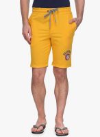 WYM Yellow Solid Shorts