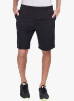 Zobello Black Solid Shorts