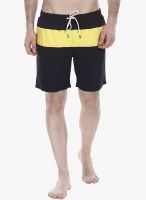 Zobello Black Solid Swim Short