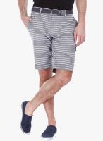 Zobello Black Striped Shorts