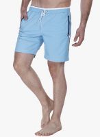 Zobello Blue Solid Swim Short