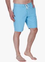 Zobello Blue Solid Swim Short