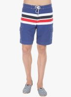 Zobello Blue Striped Swim Short