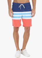 Zobello Blue Striped Swim Short