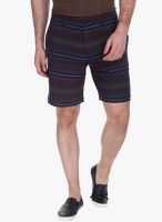 Zobello Brown Printed Shorts