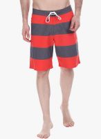 Zobello Grey Striped Swim Short