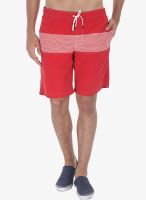 Zobello Red Printed Swim Short Zobello Red Printed Swim Short