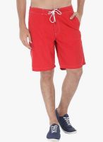 Zobello Red Solid Swim Short