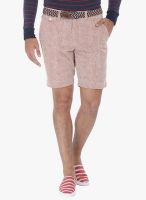 Zobello Rust Striped Shorts