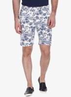 Zobello White Printed Shorts Zobello White Printed Shorts