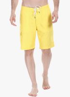 Zobello Yellow Solid Swim Short