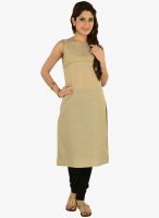9rasa Beige Color Solid Kurti
