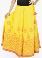 9rasa Yellow Flared Skirt