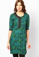 Alma Green Printed Kurtis