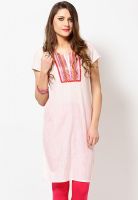 Aurelia Pink Solid Kurtis