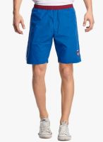 BEEVEE Blue Solid Shorts