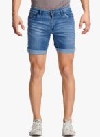 BEEVEE Blue Washed Shorts