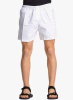 BEEVEE White Solid Shorts