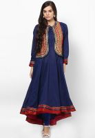 Biba Cotton Blue Anarkali