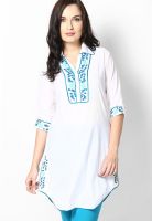 Biba Cotton White Kurti