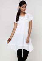 Biba White Printed Kurtis