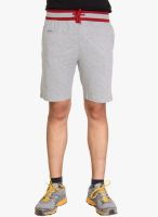 Bongio Grey Solid Shorts