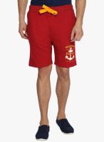 Difference of Opinion Red Solid Shorts