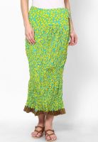 Diya Lemon Flared Skirt