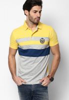 Duke Yellow Printed Polo T-Shirt