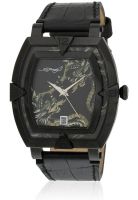 Ed Hardy Sa-Dr Black/Black Analog Watch