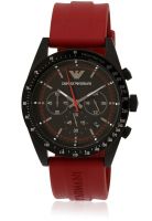 Emporio Armani Ar6114 Red/Black Chronograph Watch