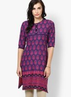 Entropy Cotton Purple Kurta