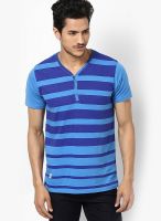 FREECULTR Violet Indigo Striped Henley T-Shirts