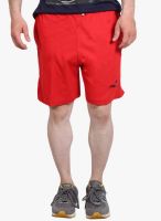 Fitz Red Solid Shorts