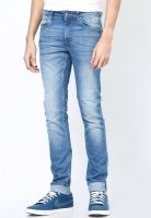 Flying Machine Blue Skinny Fit Washed Jeans (Jackson)