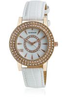 Giordano 60066-02 White/Rose Gold Analog Watch