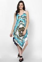 Heart 2 Heart White Colored Printed Maxi Dress